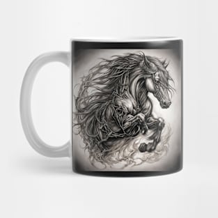 Running Horse Art Design Mug